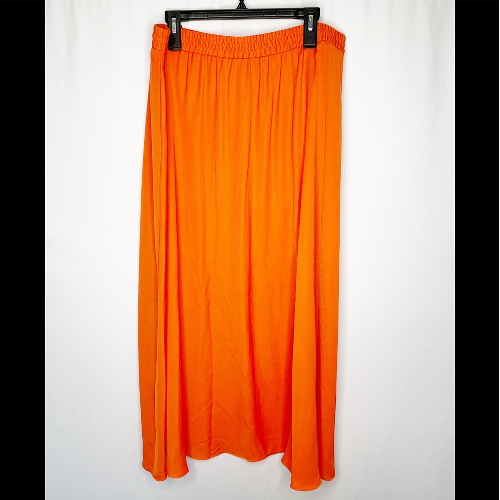 Worthington Orange Maxi Skirt PXL - Picture 3 of 5